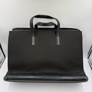Tumi Bag Black Ballistic Nylon Leather Business Organizer Briefcase